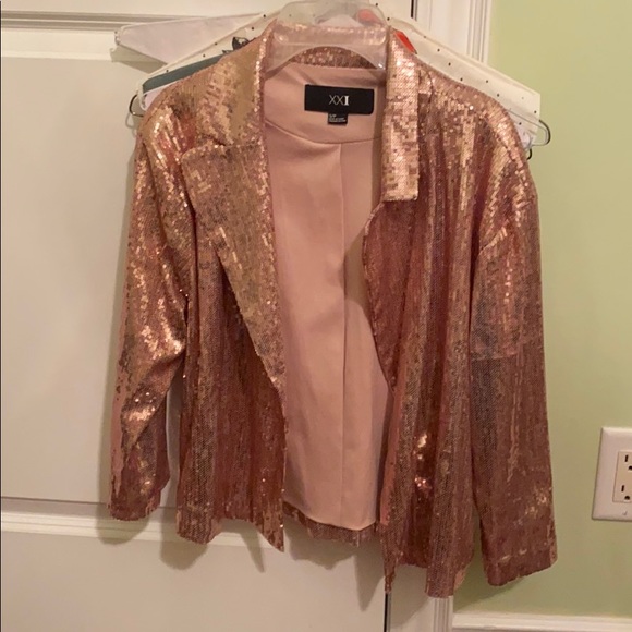Pink sequin blazer - Picture 1 of 3